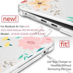 May Chen Case for M5/M4/M3/M2 MacBook Air 13 inch Case 2026-2022 Release - Image 3