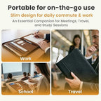 KHOMO Universal Padfolio Case – Tablet Portfolio Organizer with Notepad Holder – Compatible with iPad 10th/11th Gen, iPad Pro 11, iPad 7/8/9 (10.2", 10.9", 9.7") - Image 6