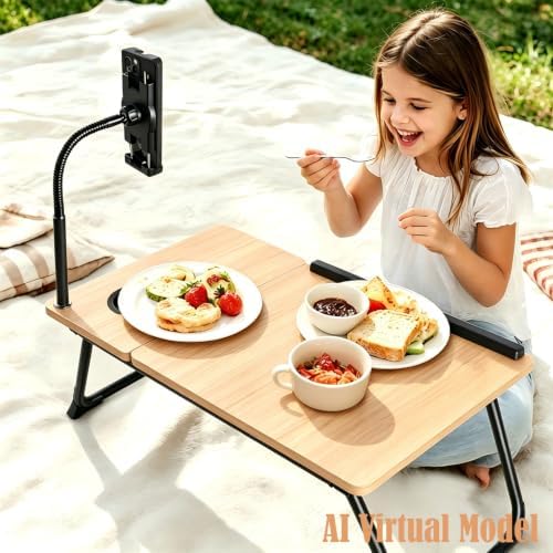 Lap Desk with Tablet Holder for Bed and Sofa, Wood Fin - Image 3