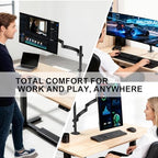 WALI Extra Long Single Monitor Arm for 13-32 inch Screens, up to 19.8 lbs - Image 7