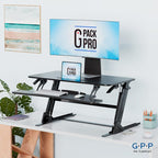 38 Inch Standing Desk Converter, Adjustable Height - Image 2
