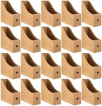 20 Pack Cardboard Magazine File Holders, Sturdy Book Bins for Classroom Library, 10.6'' ×10.2'' ×3.5'' Inch Vertical File Folder Box by Unknown