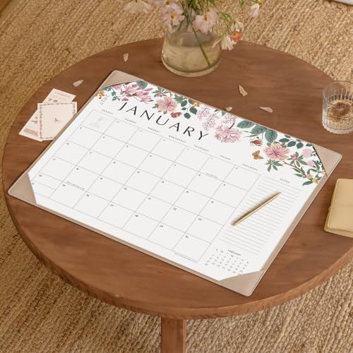 Cabbrix Desk Calendar 2027, Large Desk Pad Calendar 22 x 17" (Apricot) - Image 2