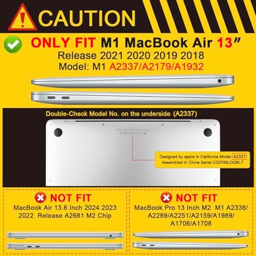 Batianda Heavy Duty Case for MacBook Air 13 Inch 2018-2020, Blue - Image 2