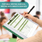 Standard View 3 Ring Binder, Forest Green Gold Polka Dot Durable Flexible Portable Waterproof Hardcover 1.5 Inch D Rings 500-Sheet Capacity Organizer 2PC - Image 7