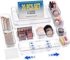 Aneco 20Pcs Extendable Drawer Organizer 4-Size Expandable Drawer Organizer by Aneco