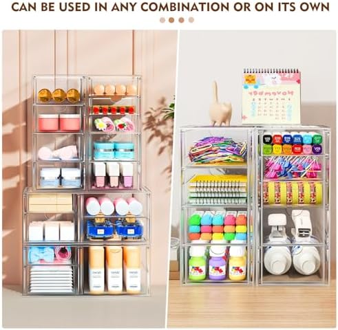 ARSTPEOE 22-Drawer Acrylic Storage & Makeup Organizer for Desk, Bath - Image 6