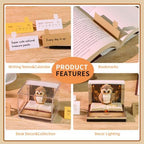 3D Calendar 2027,Time Piece Calendar 2027 with 3D Memo Pad Notepad,Cute Owl Sculpture Desk Calendars,3D Art Calendars,Tear Away Calendars,Christmas Gift,New Year Gift (Cute Owl) - Image 4