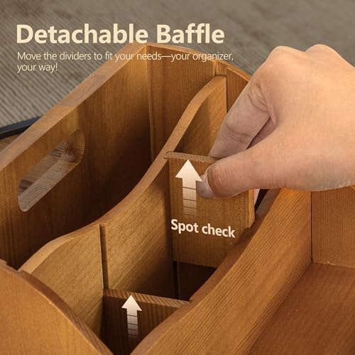 Rebee Vision Mail Organizer for Desk with 4-Slot Letter Home Decor, Yellow - Image 6