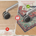 Anidaroel 8x10 Computer Chair Mat, Floor Mat for Office Chair, Under Desk Mat for Rolling Chair on Hardwood, Heavy Duty Office Chair Mat for Rolling Chairs, Anti-Slip Floor Protector Rug, Rust - Image 6