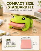 Note Toad Desk Organizer Sticky Note Holder, Frog with 3 Writing Guides - Image 6