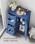 VASAGLE Floor Storage Cabinet, Farmhouse, 4 Drawers and 1 Door,32.3" H - Image 4