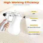 Textile Spot Cleaning Gun, 60W Electric Fabric Spot Cleaner Machine with 0.65L Liquid Pot & Adjustable Spray Nozzle, Ink Stain Remover Gun for Screen Printing Clothing Stain Removal Cleaning Work - Image 4
