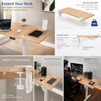 Desk Extender , 23.6'' x11.8 '' Foldable Table Extension Folding Wall Table Keyboard Extender for Desk Clamp-on Shelf for Dorm Bunk, Office, Kitchen Bar, additional storage platforms - Image 4