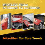 HOMEXCEL Microfiber Cleaning Cloth 200 PK, Towels for Cars, Shop Rags, Red - Image 4