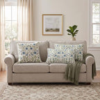 ISAENNE Designer Linen Throw Pillow Cover,Set of 2,28"x12"-Mosella A - Image 4