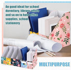 PerKoop 12 Pcs Decorative Magazine File Holders Foldable, Flower Design - Image 4