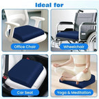 Seat Cushion, Office Chair Cushion, Chair Pad, Large, Blue, Large - Image 5