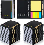 Qilery 30 Pack Lined Spiral Notebook Bulk Small Notepad and Pen Set by Qilery