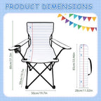 Portable School Folding Chair, Foldable Classroom Seat for Reading Corner and Study Area, Easy Carry Chair for Teacher Lounge, Back to School - Image 3