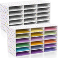 Fuutreo 2 Pcs Classroom Construction Paper Storage,Colorful Polka Dots by Fuutreo