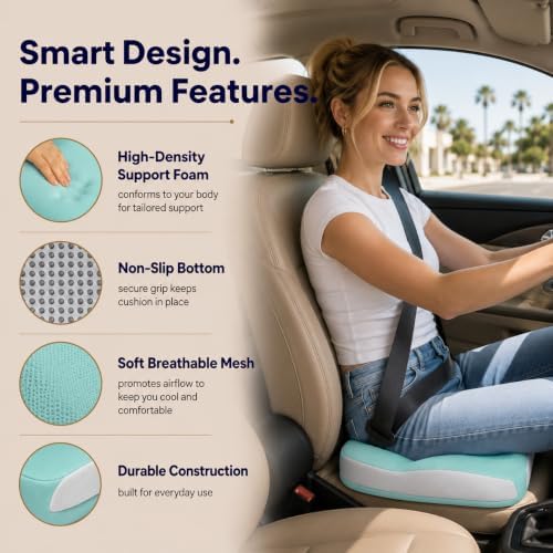 Memory Foam Ergonomic Seat Cushion for Office Chairs Pain Relief - Image 7