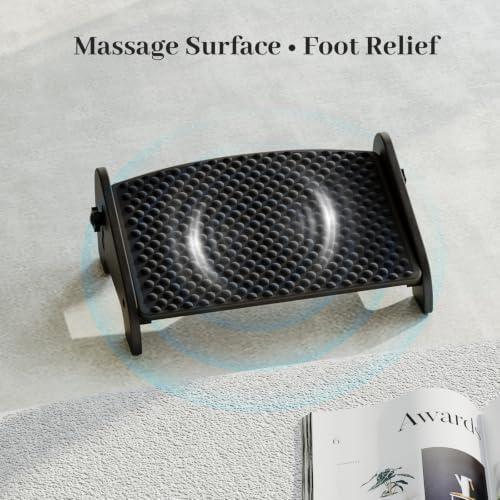 Foot Rest Under Desk, Bamboo Ergonomic Office Foot Stool - Image 6