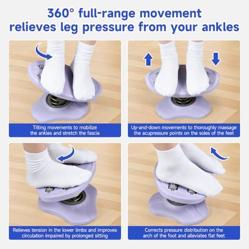 Under Desk Footrest, 11.4" x 7.9" Foot Rest for Desk (Purple) - Image 2