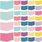 gisgfim 36 Pack Privacy Shields for Student Colorful Motivational Desk Dividers Durable Privacy Folders Testing Divider Shield Study Board Panel Partition for Classroom Teacher Back to School Supplies by gisgfim