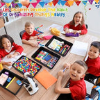 Sintuff 48 Pcs Classroom Paper Tray, Stackable Letter Size Bin, Black - Image 5