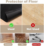 60" x 75" Office Mat for Hardwood Floor with 3D Feather Design,Waterproof&Non-Slip Computer Floors Mat,Utility Office Floor Mats for Rolling Chairs Hardwood,Office Chair Floors Protector for Home&Game - Image 4
