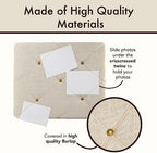 White Burlap Bulletin Picture & Memo Board, 19.75 x 15.75 in - Image 2