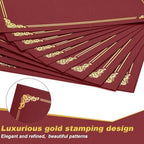 Fainne 120 Pack Certificate Holders Bulk, Diploma Covers, Red - Image 3