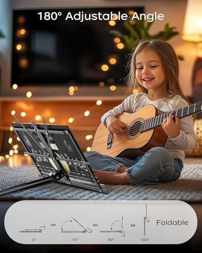 K KASONIC Music Stand, 2 in 1 Folding Sheet Music & Book Stand With Bag - Image 4