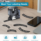 5 Pack Compatible for DYMO Rhino Industrial Vinyl Labels 1805436 3/4" 19mm - Image 5