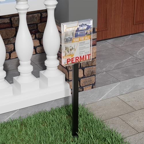 Outdoor Real Estate Brochure Box，Outdoor Brochure Holder Waterproof with Lid-Take One Document Holder Can Hold 180, 8.5 x 11 Documents, Flyers & Brochures or Other Outdoor Marketing Needs (4) - Image 2