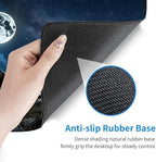 Desk Mat, Mouse Pad with Wrist Rest, 4-in-1 Large Mouse Pads for Desk, Ergonomic Mouse Pad and Keyboard Wrist Rest Gaming Keyboard Mat for Office,Wolf Moon - Image 3