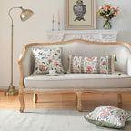 ISAENNE French Linen Rectangle Throw Pillow Cover,Set of 2,20"x12"-Daffy B - Image 4