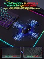 Mouse Pad with Wireless Charging, 31.5" x 11.81"XL Large Desk Mat - Image 5