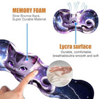 4 in 1 Ergonomic Keyboard Wrist Rest & Mouse Pad Wrist Rest Set, Large XXL Gaming Desk Mat 31.5"x 11.8" with Non-Slip Base, Memory Foam for Home Office Study Gaming, Cute Cat Playing Scooter - Image 5
