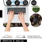 Bxgolkgd Keyboard Wrist Rest and Mouse Pad Wrist Support Set,Ergonomic Memory Foam Wrist Pad & Non Slip Base for Home Office Working Studying Easy Typing,Pain Relief,Flower Butterfly You Got This - Image 5