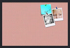 PinPix 30x20 inch Cork Bulletin Board. This Decorative Framed Pin Board Comes with Diamond Pattern in Pink and Beige Design and Satin Black. Ideal for Home, Office Decor or School (PinPix-290) by PinPixBulletinBoards
