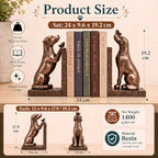 Dog Decorative Bookend for Shelves - Dog Book Ends - Image 2