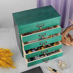 GoooodGIFT Wooden Drawers Small Wooden Box with Drawer, Green - Image 4