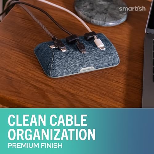 Smartish Magnetic Cord Holder, Bigger Cable Wrangler, Office Desk Organizer - Image 2