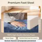Foot Rest for Under Desk at Work, Soft Ergonomic Footrest, - Image 6