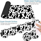 Desk Mat, Mouse Pad with Wrist Rest, 4-in-1 Large Mouse Pads for Desk, Ergonomic Mouse Pad and Keyboard Wrist Rest Gaming Keyboard Mat for Office,Cow Print - Image 3