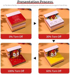 3D Memo Pad, 3D Calendar 2027, Time Piece Calendar, Tear-Off Calendars 2027, 3D Paper Carving Art Memo Pad, Art Carving Sticky Notes for Office Home Gifts Ornaments (Lion Dance) - Image 5