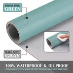 K KNODEL Extra Large Desk Mat, Leather Mouse Pad (47.2"x23.6", Green) - Image 3
