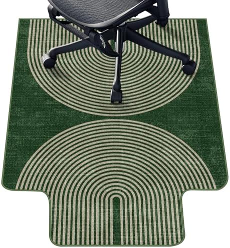 Office Chair Mat for Hardwood Floor & Tile Floor,36"X 48"-Convex Geo Green by LreedyMat